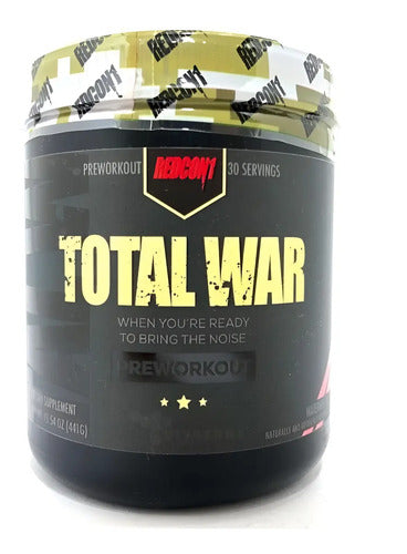 Pre Entrenador Redcon1 Total War Naranja 30 Servicios Cafeína Citrulina