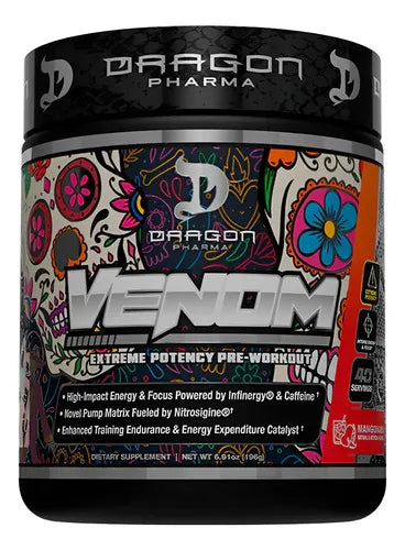 Pre Entreno Dragon Pharma Venom Sabor Miami Vibes
