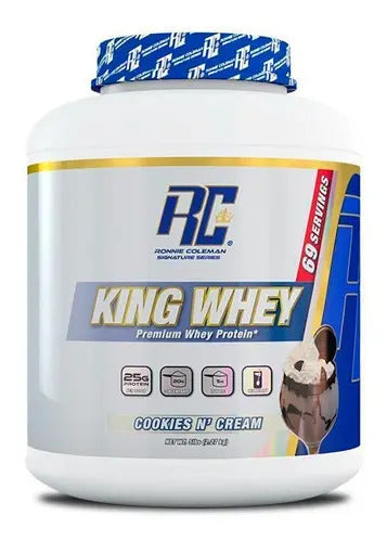 King Whey 5lb Ronnie Coleman Ganador Sabor Cookies And Cream En Polvo