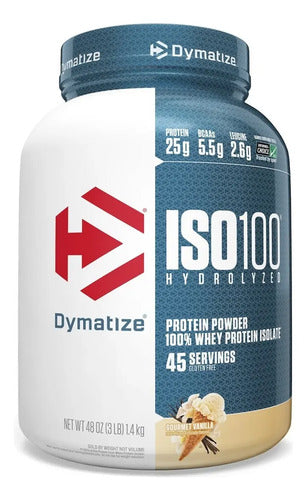 Proteina Dymatize Iso 100 3 Libras Gourmet Vainilla Sabor Gourmet Vailla