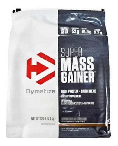 Suplemento En Polvo Dymatize Carbohidratos De Super Mass Gainer Sabor Rich Chocolate X 5.4kg