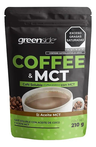 Greenside Coffee & Mct 210 G Cafe Soluble Con Aceite Mct Sabor Sabor Natural Sabor Natural