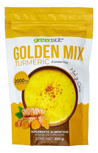 Greenside Golden Mix Turmeric Con Miel Y Coco 200g Sabor Curcuma