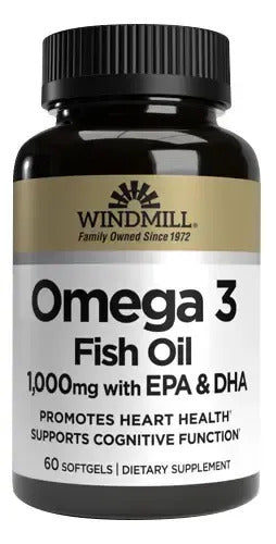 Windmill Omega-3 1000mg Con Epa & Dha 60 Softgel Sin Sabor