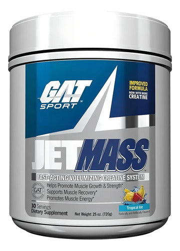 Gat Sport Jet Mass 30 Servicios Creatina Post Entreno Tropical Ice