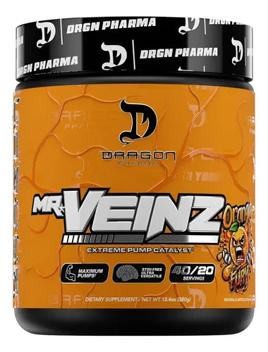 Mr Veinz Dragon Pharma Pre Entreno Extreme Pump 40/20 Servs Orange Fury