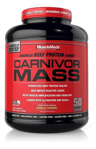 Ganador De Peso Musclemeds Carnivor Coffee Vainilla Caramelo 2.72kg