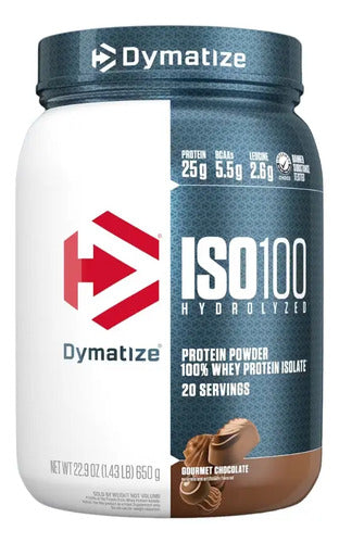 Proteína Hidrolizada Iso100 Chocolate Gourmet 650g Dymatize