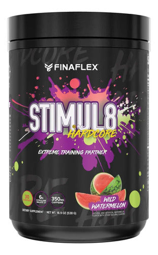 Stimul8 Hardcore 30 Serv Finaflex Pre Entrenamiento Es Sandía Chocolate