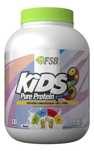 Proteina Pure Protein Kids Fsb 1.95kg 130 Serv Para Niños Sabor Sin Sabor