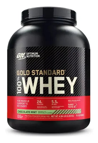 Suplemento En Polvo Optimum Nutrition Proteína Proteína De Gold Standard 100% Whey Sabor Chocolate Con Menta X 2.22kg