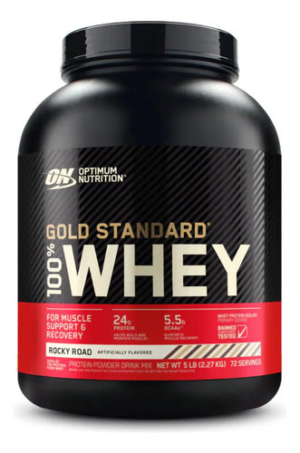 Suplemento En Polvo Optimum Nutrition Proteína Proteína De Gold Standard 100% Whey Sabor Rocky Road X 2.27kg