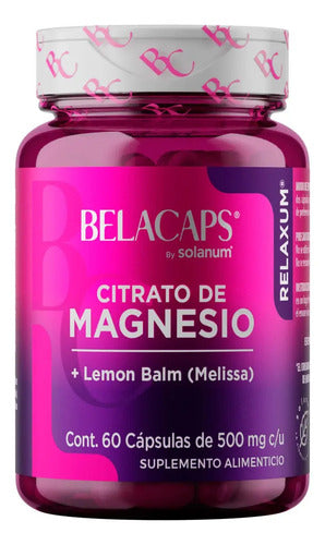 Solanum Belacaps Citrato De Magnesio + Lemon Balm 60caps Sin Sabor