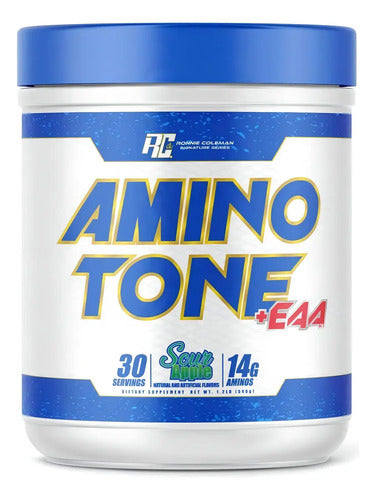 Ronnie Coleman Amino Tone + Eaa 30 Serv Aminos Escenciales Sabor Manzana