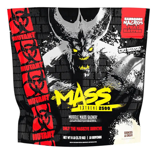 Gainer Mutant Mass Xxxtreme 2500 6 Lbs Ganador Peso Cookies Galletas