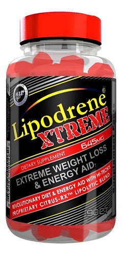 Termogénico Hi Tech Lipodrene Xtreme Rojo 90 Tabletas Dlc Tg Sabor Sin Sabor