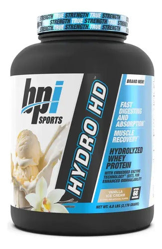 Bpi Sports Hydro Hd 4.8 Lb 68 Serv Proteina 100% Hidrolizada Sabor Vanilla Ice Cream Nieve De Vainilla