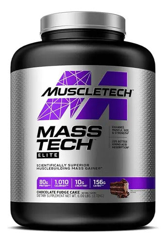 Ganador De Peso Mass Tech Elite Muscletech 6 Libras Sabor Chocolate Fudge Cake