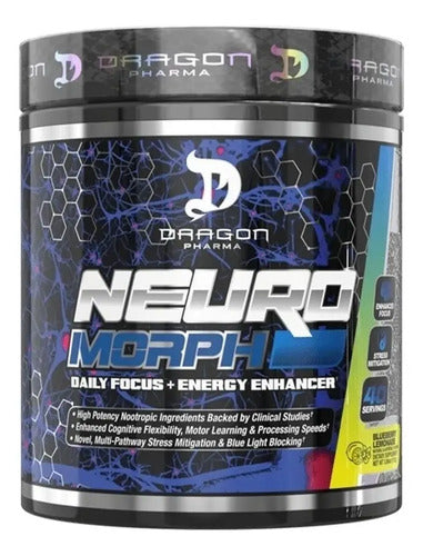 Dragon Pharma Neuromorph 40 Serv Energia Enfoque Anti Estres Sabor Cherry Lime Cereza/lima