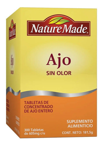 Ajo Sin Olor 300 Tabletas Nature Made® Concentrado De Ajo