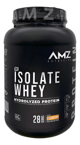 Proteina Amz Isolate Whey 2.03 Lbs 925g 28 Serv Sabor Chocolate Chocolate