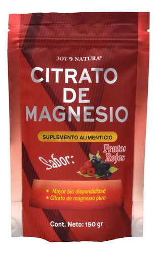 Citrato De Magnesio En Polvo Frutos Rojos 150 Grs Joy Natura