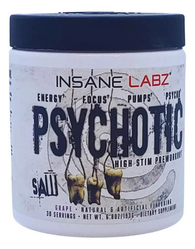 Pre Entreno Psychotic Saw Series Insane Labz 30 Serv Grape Uva
