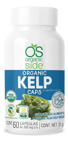 Alga Kelp Orgánica (60 Caps) Organic Side Sabor Natural