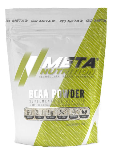 Bcaa Powder Meta Nutrition 300 Gramos 60 Servicios Sabor Sin Sabor