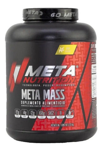 Proteina Meta Nutrition Meta Mass 2.72 Kg (6 Libras) Sabor Pastel Chocolate Torta De Chocolate
