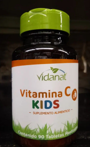 Vitamina C Niños Masticables Vidanat 90 Tab Sin Sabor