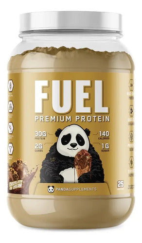 Proteina Fuel Panda Supplements Premium Protein 2 Lb 25 Serv Sabor Chocolate Ice