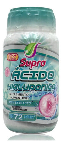 Ácido Hialurónico 72 Capsulas De 500 Mg Supra
