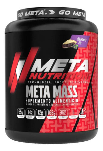 Proteina Meta Nutrition Meta Mass 2.72 Kg Sabor Pie Zarzamora Mora