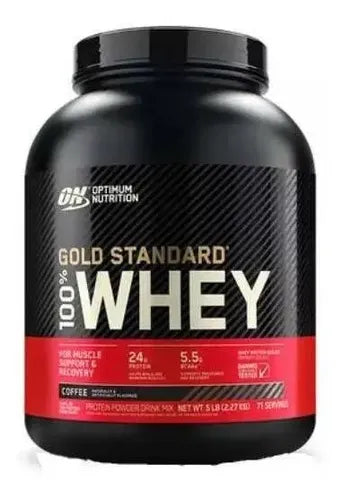 Suplemento Optimum Nutrition Proteína Gold Standard 100% Whey Sabor Café De 2.27kg Polvo