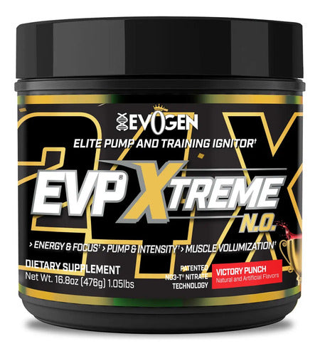 Evogen Evp Xtreme Pre Entreno Polvo Sabor Victory Punch 40 Porciones