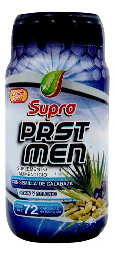 Supra Prst Men, Semilla De Calabaza, Zinc, Selenio, 72 Pz Sabor Sin Sabor