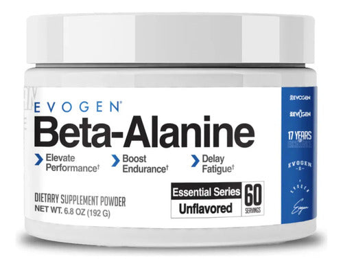 Evogen Beta Alanina 60 Servicios Sin Sabor