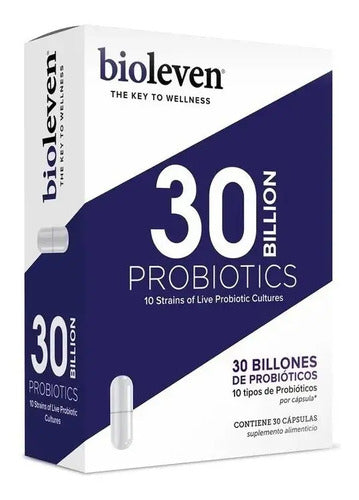 Probióticos Bioleven 30 Billones 30 Cápsulas Veganas Sin Gluten Sin Sabor