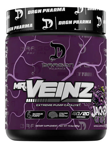 Mr Veinz Dragon Pharma Pre Entreno Extreme Pump 40/20 Servs Jacked Grape