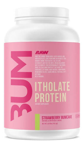 Raw Cbum Proteina Itholate Protein Cbum 1.7 Lb 25 Servicios Sabor Strawberry Bumcake