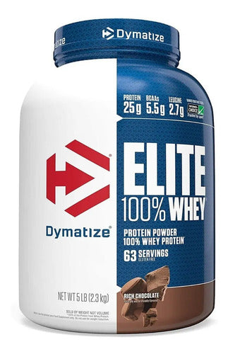 Proteína Dymatize Elite 100% Whey Rich Chocolate De 2.32 Kg