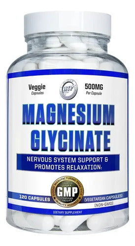Glicinato De Magnesio Hi-tech Para Músculos Y Energía, 120 Cápsulas