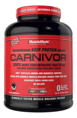Proteína Carne Musclemeds Carnivor 3.8 Lb Sabor Fruity Cereal Sin Gluten Cereal Frutado