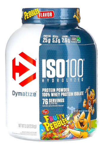 Suplemento En Polvo Dymatize Iso-100 Proteína En Pote De 2.3kg Sabor Fruity Pebbles