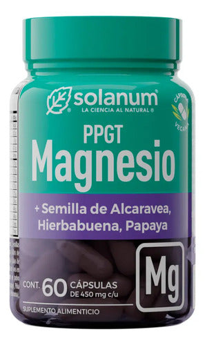 Solanum Magnesio + Semilla De Alcaravea 60 Caps Sin Sabor