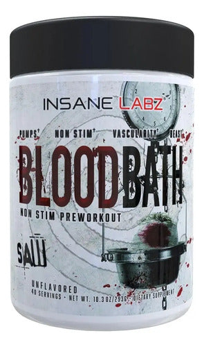 Pre Entreno Blood Bath Saw Insane Labz 40 Serv Sin Sabor