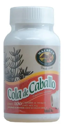 Cola De Caballo 100 Cápsulas Greenside Malabar Sin Sabor