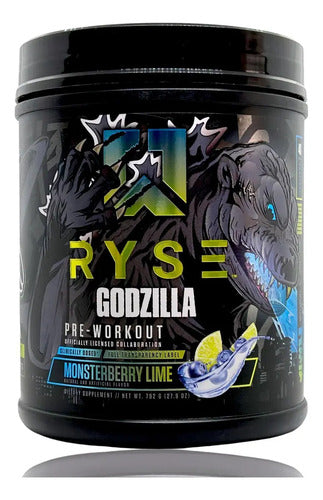 Ryse Godzilla Monsterberry Lime 40 Serv Preworkout Ryse Up Blueberry Limon