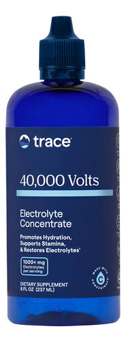 Trace Minerals 40,000 Volts! Electrolitos Concentrados 237ml Hidratación Y Resistencia Sin Sabor